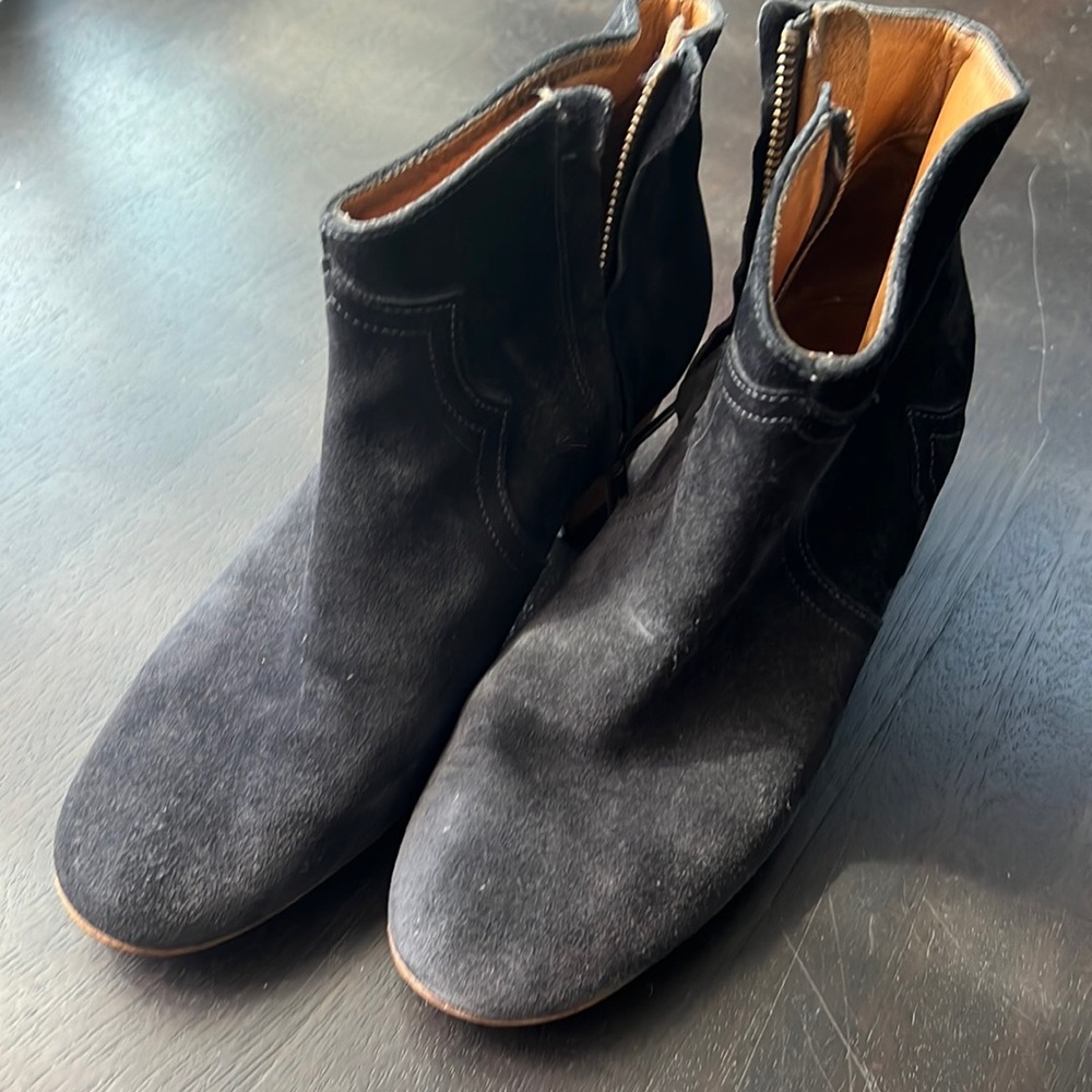 Isabel Marant Washed Black Dicker Boot - image 1